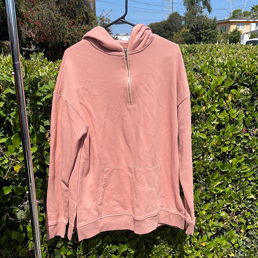 Salmon Half Zip Hoodie